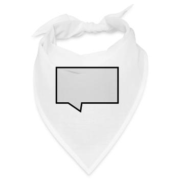 Sprechblase - Bandana - Weiß - Vorne