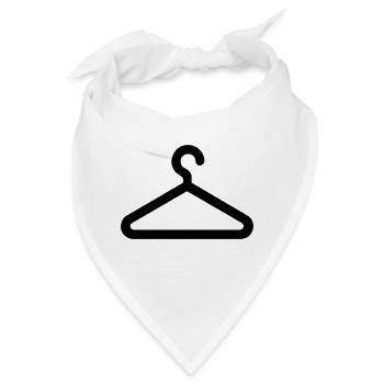 Kleiderbügel,Kleiderschrank,Hemd,Kleidung - Bandana - Weiß - Vorne