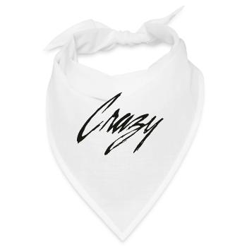 Crazy - Bandana - Weiß - Vorne