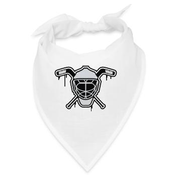 Hockey Maske 2 neutral zweifarbig - Bandana - Weiß - Vorne
