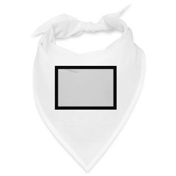 Schild mit Rahmen - Bandana - Weiß - Vorne