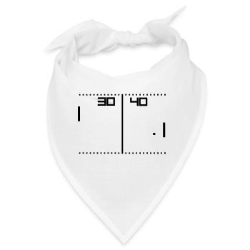 vintage tennis game - Bandana - Weiß - Vorne