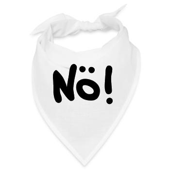 Nö! - Bandana - Weiß - Vorne