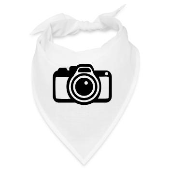 Kamera - Bandana - Weiß - Vorne