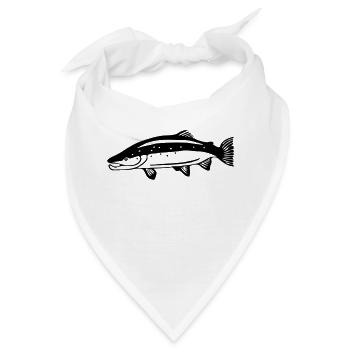 Lachs - Bandana - Weiß - Vorne