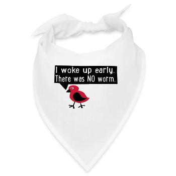 früher Vogel - Bandana - Weiß - Vorne