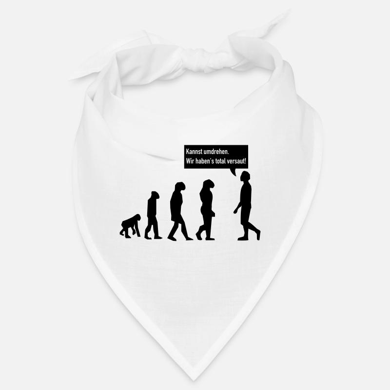 evolution umdrehen - Bandana - Weiß