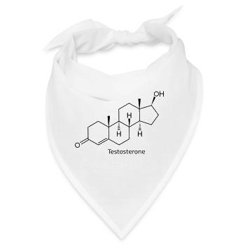 Testosterone - Bodybuilding, , Fitness - Bandana - Weiß - Vorne