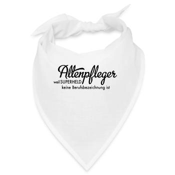 Altenpfleger - Bandana - Weiß - Vorne