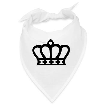 Krone (crown) 06 - Bandana - Weiß - Vorne