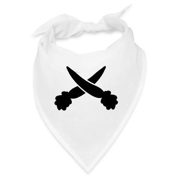 karotten - Bandana - Weiß - Vorne