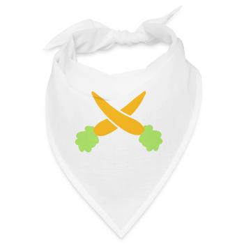 karotten - Bandana - Weiß - Vorne