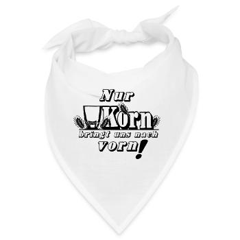 Korn , Party , Nur Korn bringt uns nach vorn(25) - Bandana - Weiß - Vorne