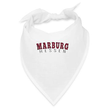 Marburg Hessen - Bandana - Weiß - Vorne