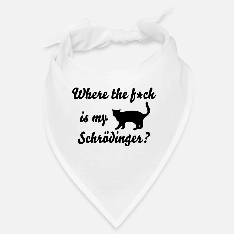 Chat de Schrödinger - Bandana - blanc