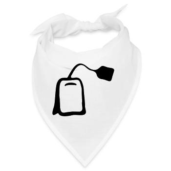 Teebeutel - Bandana - Weiß - Vorne
