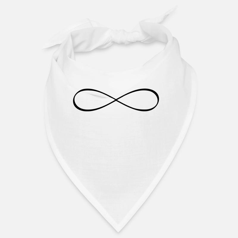 Infinity Unendlichkeitssymbol Freundschaft - Bandana - Weiß