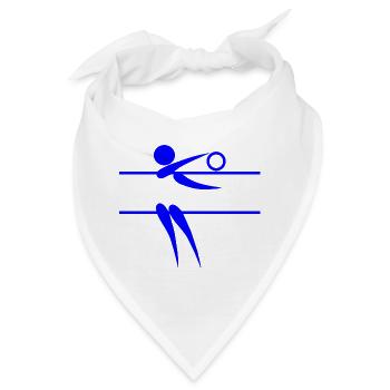 volleyball sports player spieler game waterball18 - Bandana - Weiß - Vorne