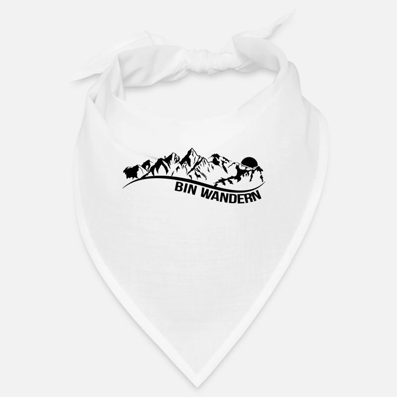 bin wandern - Bandana - Weiß