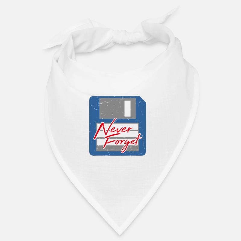 Never Forget Diskette Computer Memory PC Retro Bandana