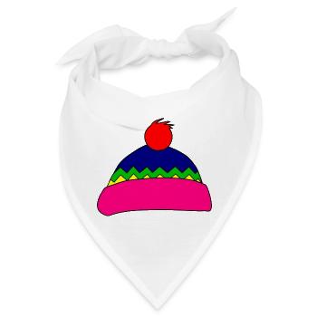 Mütze - Bandana - Weiß - Vorne