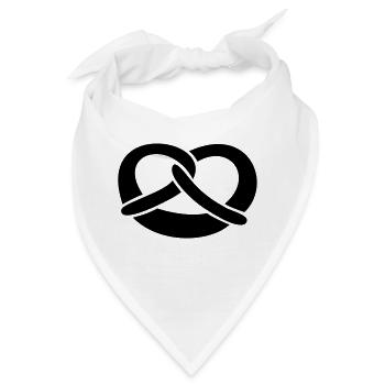 Brezel - Bandana - Weiß - Vorne