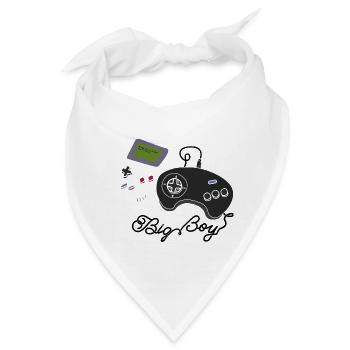 Gamer Videospiele Spiel Junge Aussenseiter Joystick - Bandana - Weiß - Vorne