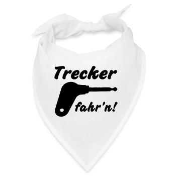 Trecker fahr'n! - Bandana - Weiß - Vorne