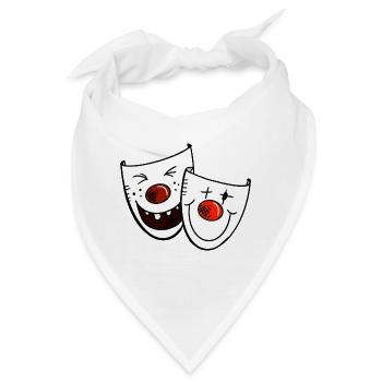 Lustige Karnevalmasken - Maske - Venedig - Bandana - Weiß - Vorne