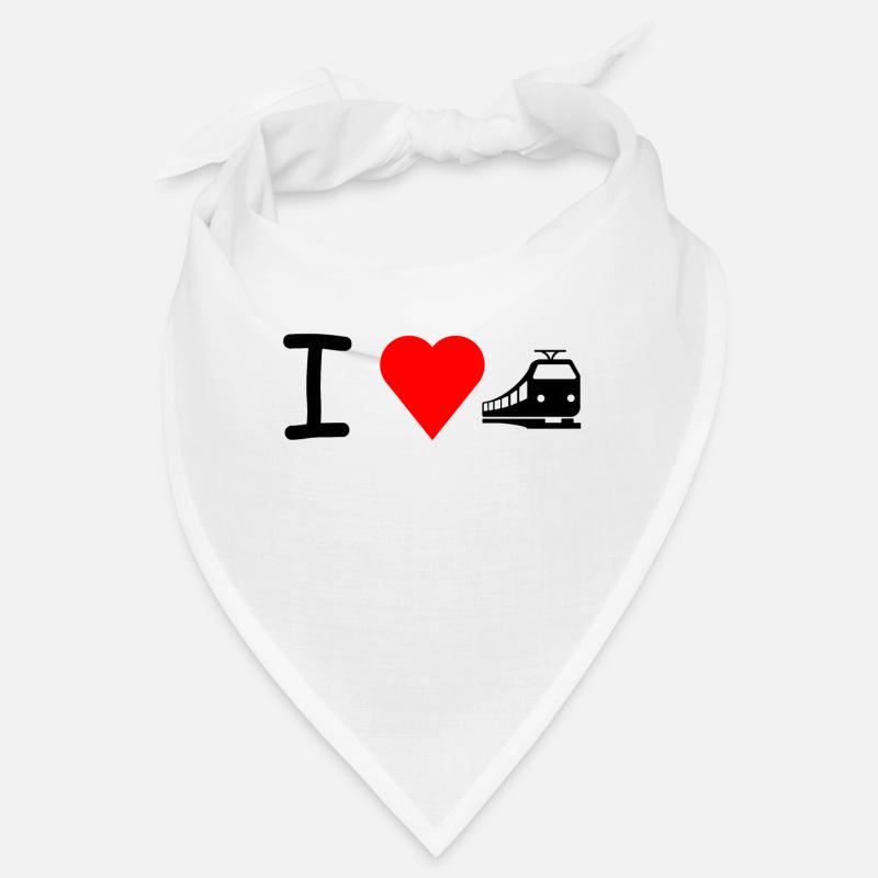I love Bahn Zug Eisenbahn Bandana
