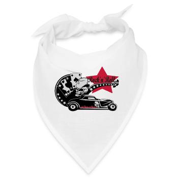 Hot Rod Rock'n'Roll - Bandana - Weiß - Vorne
