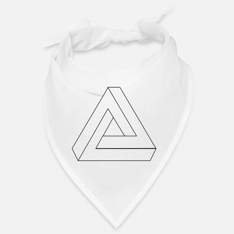 Illusion optique symbole de l'infini Triangle Bandana