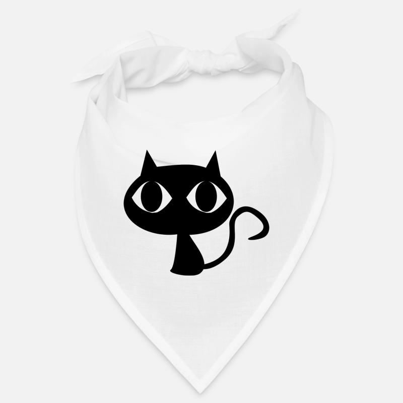 Schwarze Katze Bandana