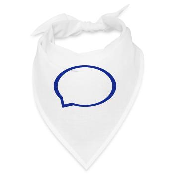 Sprechblase - Bandana - Weiß - Vorne