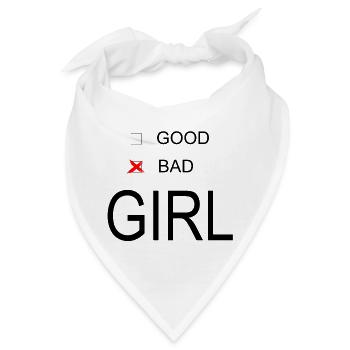 Bad Girl - Bandana - Weiß - Vorne