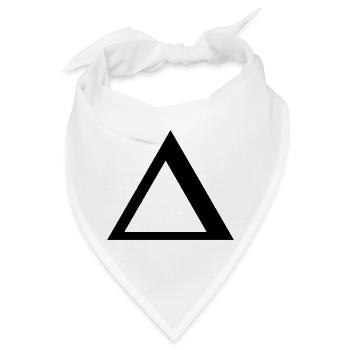 Delta greek alphabet - Bandana - Weiß - Vorne