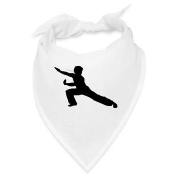 Shaolin, Kung Fu, Wushu, kampfsport - Bandana - Weiß - Vorne
