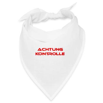 Achtung Kontrolle - Bandana - Weiß - Vorne