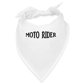 moto rider - Bandana - Weiß - Vorne