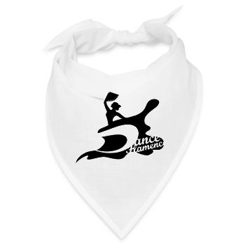 Eine Flamenco Tänzerin mit Fächer - Bandana - Weiß - Vorne