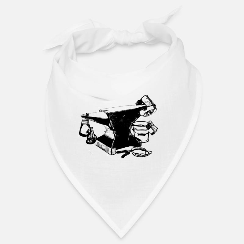 Der Amboss - Bandana - Weiß