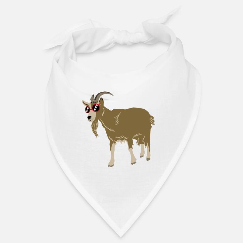 Chèvre - Bandana - blanc