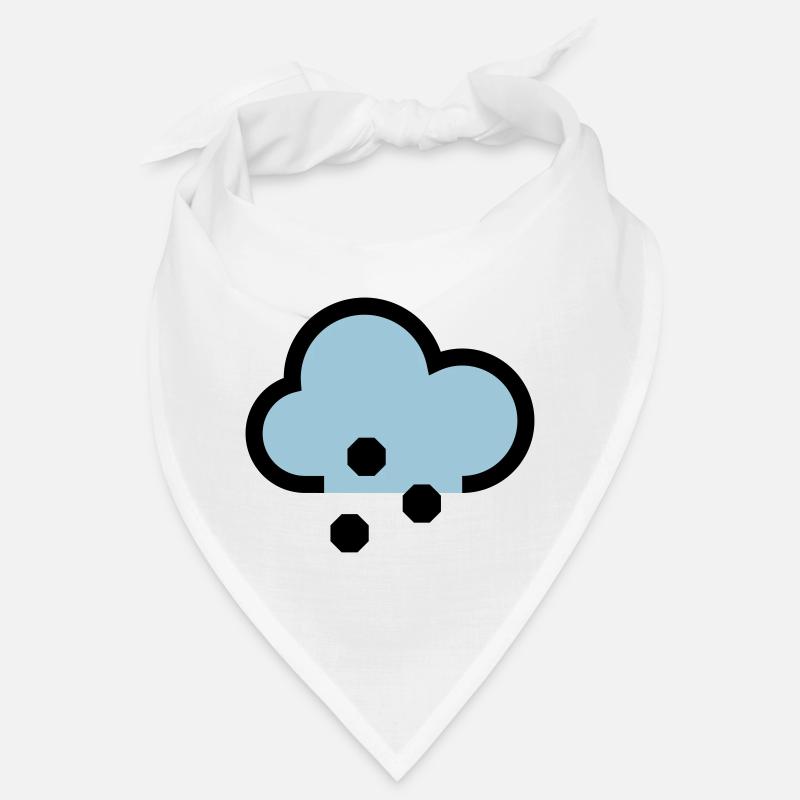 Wetter Symbol oder Icon Schnee und Graupel Bandana