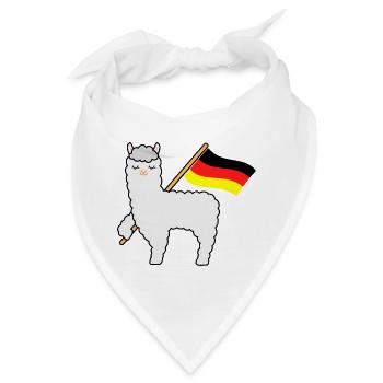 WM Alpaca Deutschland - Bandana - Weiß - Vorne