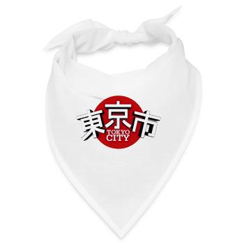 Tokyo City Japan - Bandana - Weiß - Vorne