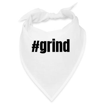 #grind | Motivation Geschenkidee - Bandana - Weiß - Vorne