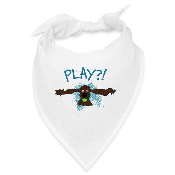 Cocker Spaniel Play?! - Bandana - Weiß - Vorne