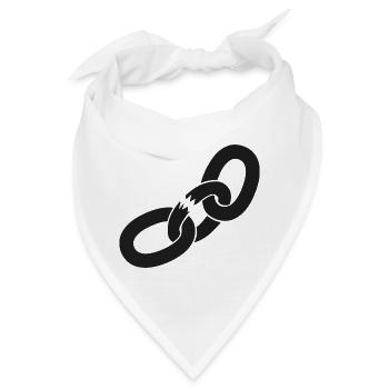 Kette Kettenbruch Ausbruch - Break the Rules - Bandana - Weiß - Vorne