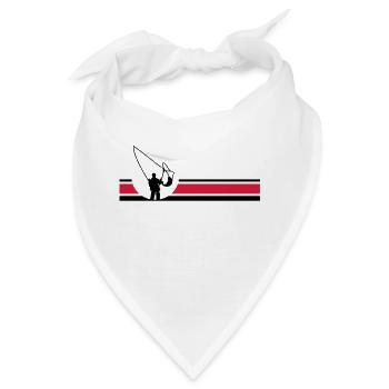 Fliegenfischen - Bandana - Weiß - Vorne