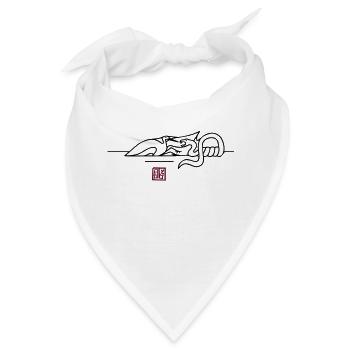 epic wingtsun crane snake battle - Bandana - Weiß - Vorne